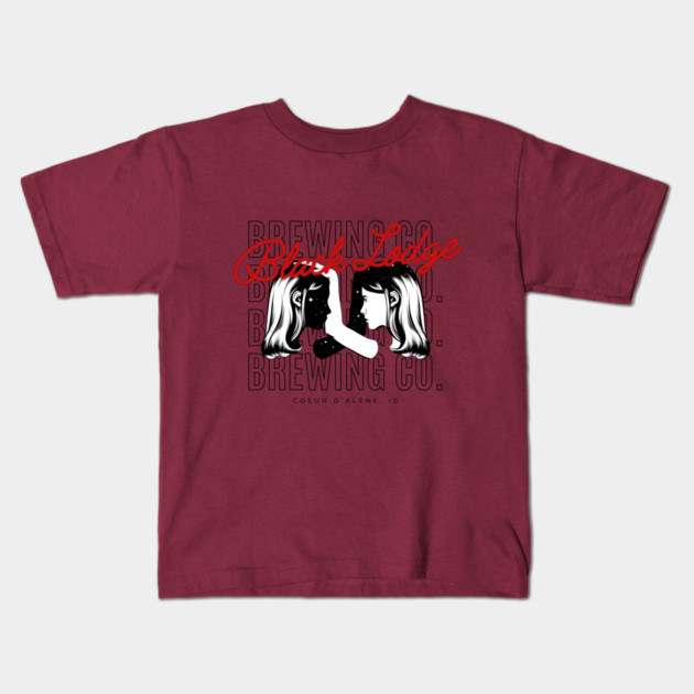 Black Lodge White Lodge Kids T-Shirt by Black Lodge Brewing Co.