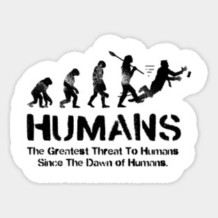 Humans Sticker