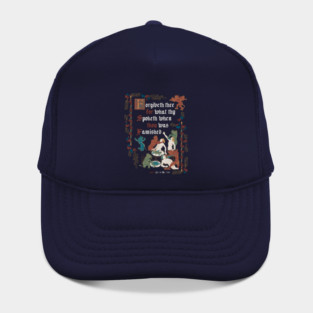 Forgive Me I'm Hungry Medieval Style - funny retro vintage English history Hat