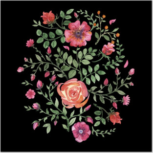 Floral #032 Posters and Art