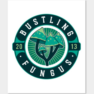 Bustling Fungus Emblem Posters and Art