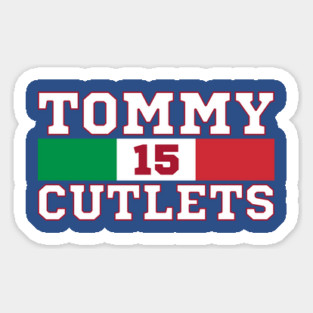 Tommy Cutlets 15 Italian Flag Sticker