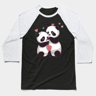 I Love You Panda Baseball T-Shirt