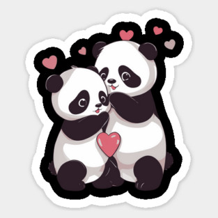 I Love You Panda Sticker