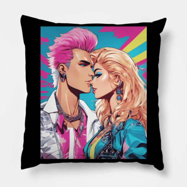 80s Style Pillow by animegirlnft