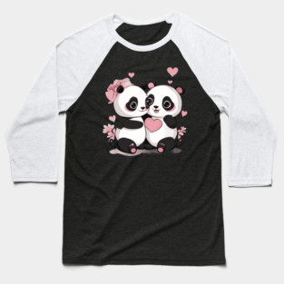 Be My Valentine Panda Baseball T-Shirt