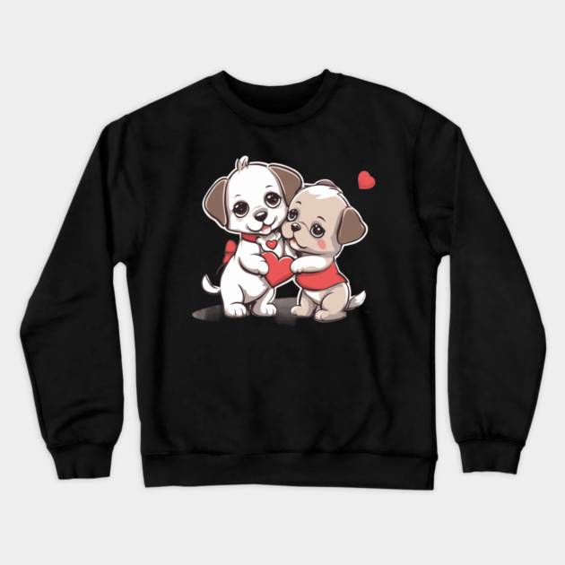 Puppy Love Crewneck Sweatshirt by animegirlnft