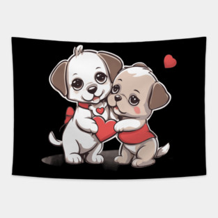Puppy Love Tapestry