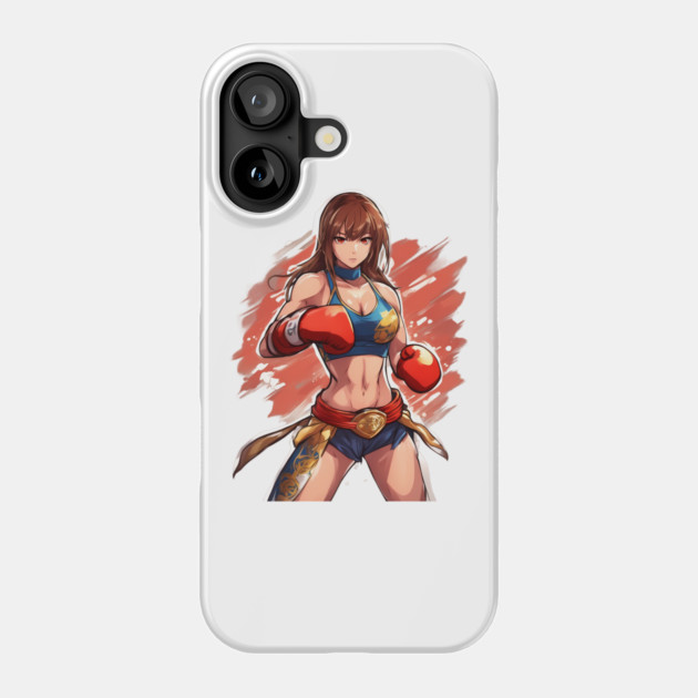 Women MMA fighter Phone Case by animegirlnft