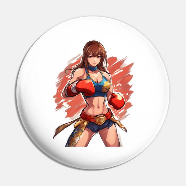 Women MMA fighter Pin by animegirlnft
