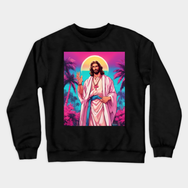 Jesus Christ Love Thy Enemies Crewneck Sweatshirt by animegirlnft