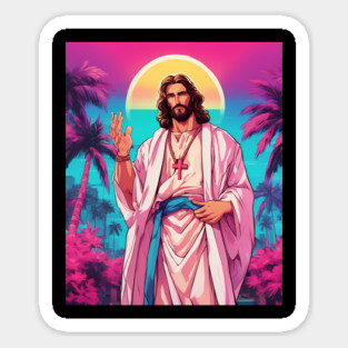 Jesus Christ Love Thy Enemies Sticker