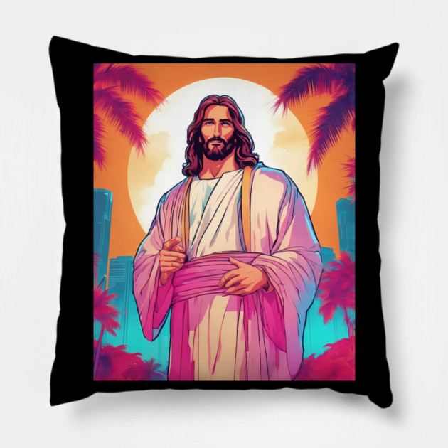 Jesus Christ Serve Others Pillow by animegirlnft