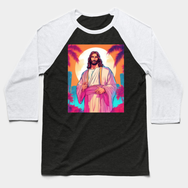 Jesus Christ Serve Others Baseball T-Shirt by animegirlnft
