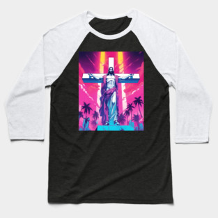 Crucifixion of Jesus Christ Baseball T-Shirt