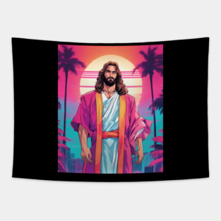 Jesus Christ All Things are Possible to Those Who Have Faith Tapestry