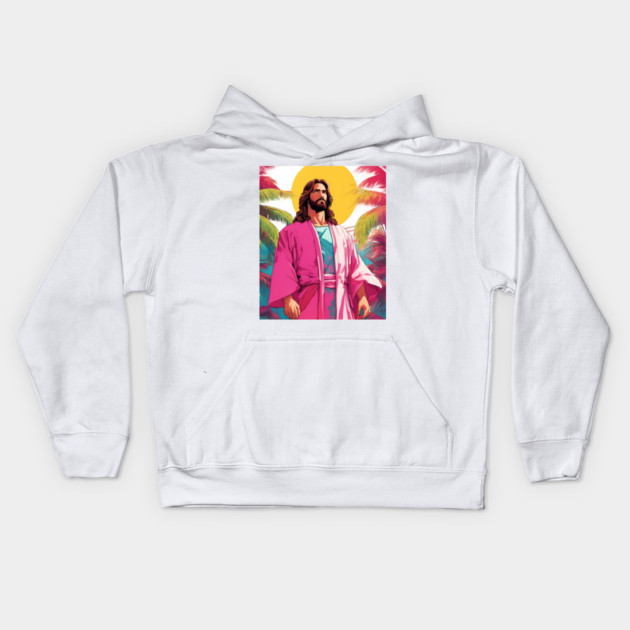 Jesus Christ With God Nothing is Impossible Kids Hoodie by animegirlnft