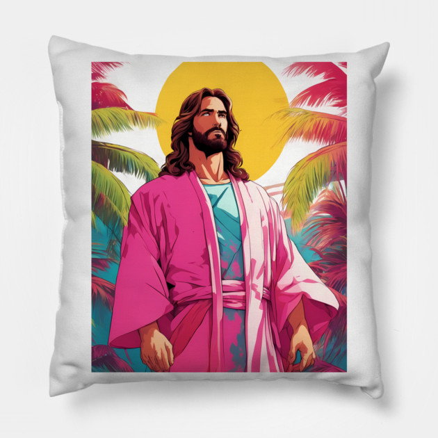 Jesus Christ With God Nothing is Impossible Pillow by animegirlnft