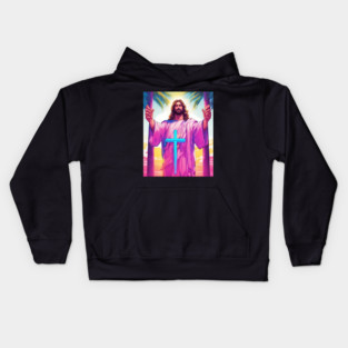 Jesus Christ Forgive Everyone who Sins Against Us Kids Hoodie