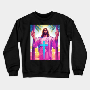 Jesus Christ Forgive Everyone who Sins Against Us Crewneck Sweatshirt