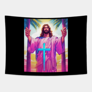 Jesus Christ Forgive Everyone who Sins Against Us Tapestry