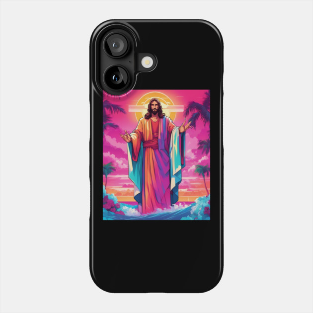 Jesus Christ Deliver Us From Evil Phone Case by animegirlnft