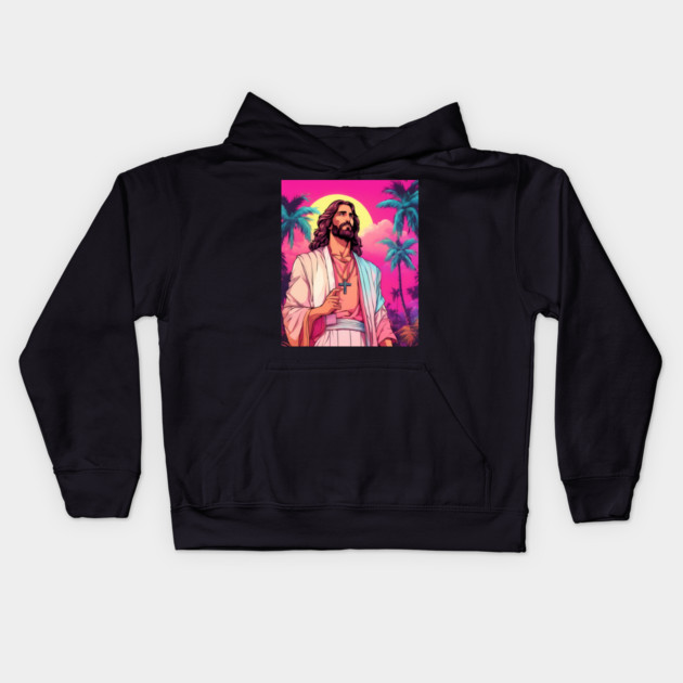 Jesus Christ Filled Your Heart with Love Kids Hoodie by animegirlnft