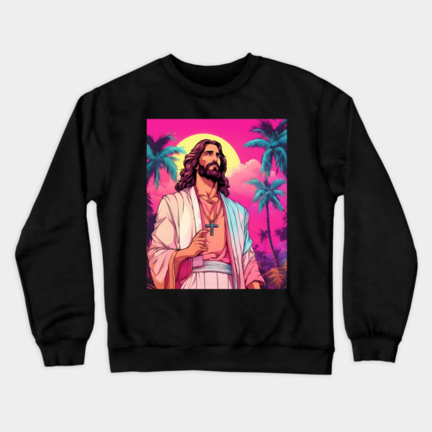 Jesus Christ Filled Your Heart with Love Crewneck Sweatshirt by animegirlnft