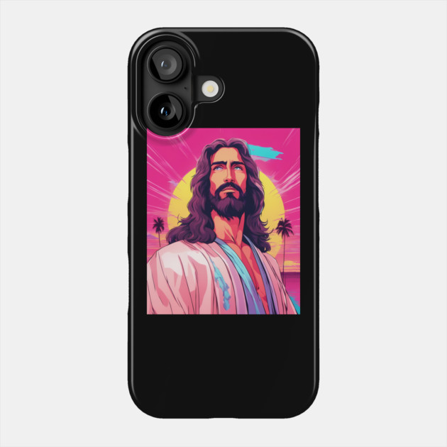 Jesus Christ Love God with All Your Heart & Soul Phone Case by animegirlnft