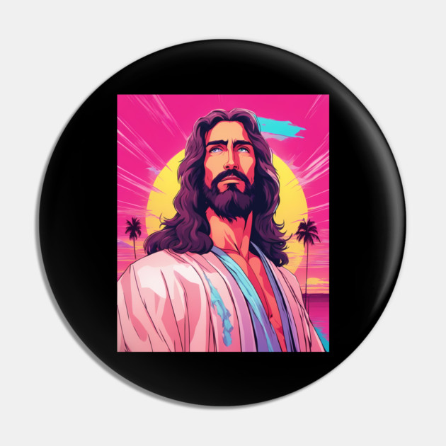 Jesus Christ Love God with All Your Heart & Soul Pin by animegirlnft