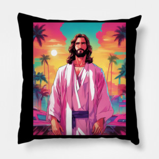 Jesus Christ Blessed are the Merciful Pillow