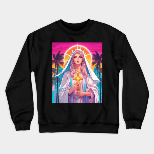 Hail Mary Full of Grace Crewneck Sweatshirt by animegirlnft