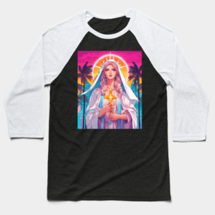 Hail Mary Full of Grace Baseball T-Shirt