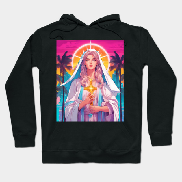 Hail Mary Full of Grace Hoodie by animegirlnft