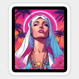 Mother of God Pray for Us Sinners Sticker