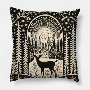 Vintage Boho Forest Pillow