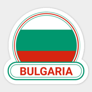 Bulgaria Country Badge - Bulgaria Flag Sticker