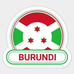 Burundi Country Badge - Burundi Flag Magnet