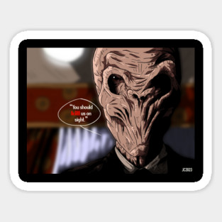Doctor Who "The Silence" portrait (digital) Magnet