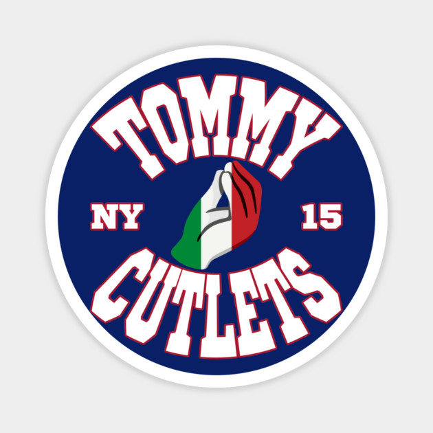 Tommy Cutlets 15 Italian Hand, Italian Flag, New York Magnet by Megadorim