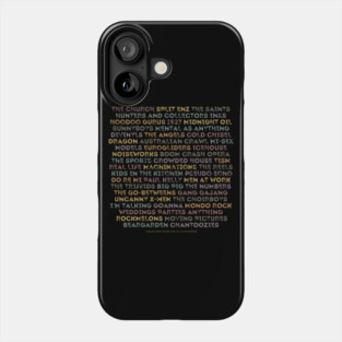 Aussie 80s Bands (Back Print) Phone Case