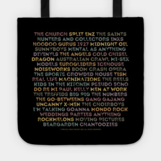 Aussie 80s Bands (Back Print) Tote