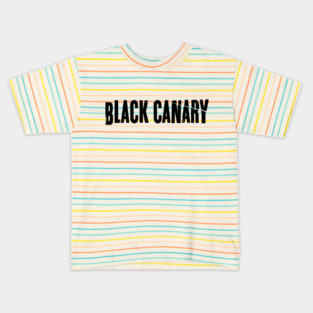 Black Canary Band (black logo) Kids T-Shirt