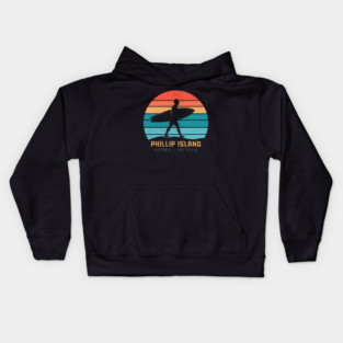 Phillip Island Victoria Australia Surf Kids Hoodie