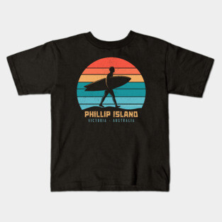Phillip Island Victoria Australia Surf Kids T-Shirt