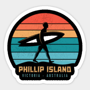 Phillip Island Victoria Australia Surf Sticker