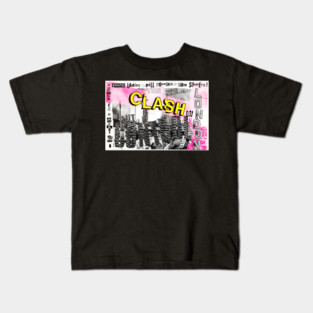 The Clash Out Of Control in London 1984 Kids T-Shirt