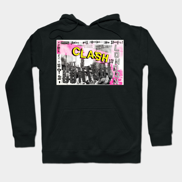 The Clash Out Of Control in London 1984 Hoodie by Timeless Chaos