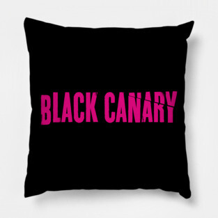 Black Canary (pink logo) Pillow