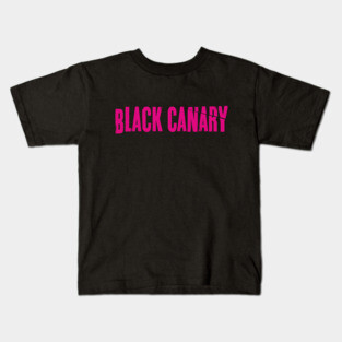 Black Canary (pink logo) Kids T-Shirt